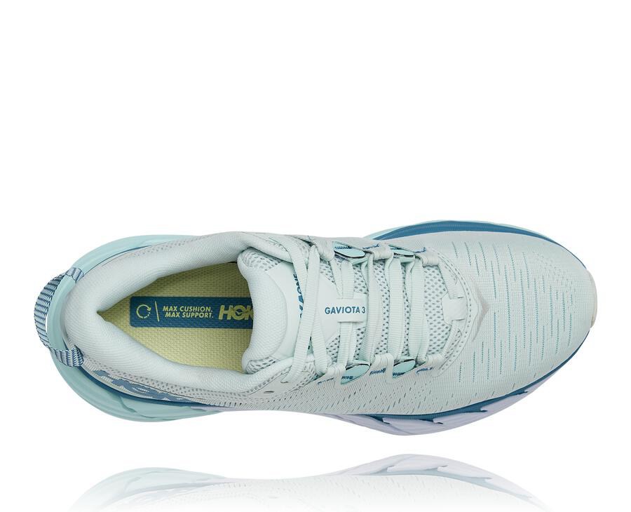 Hoka One One Running Shoes Womens Blue - Gaviota 3 - 49035HBFA